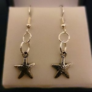 4/25 Silver Sea Star Earrings